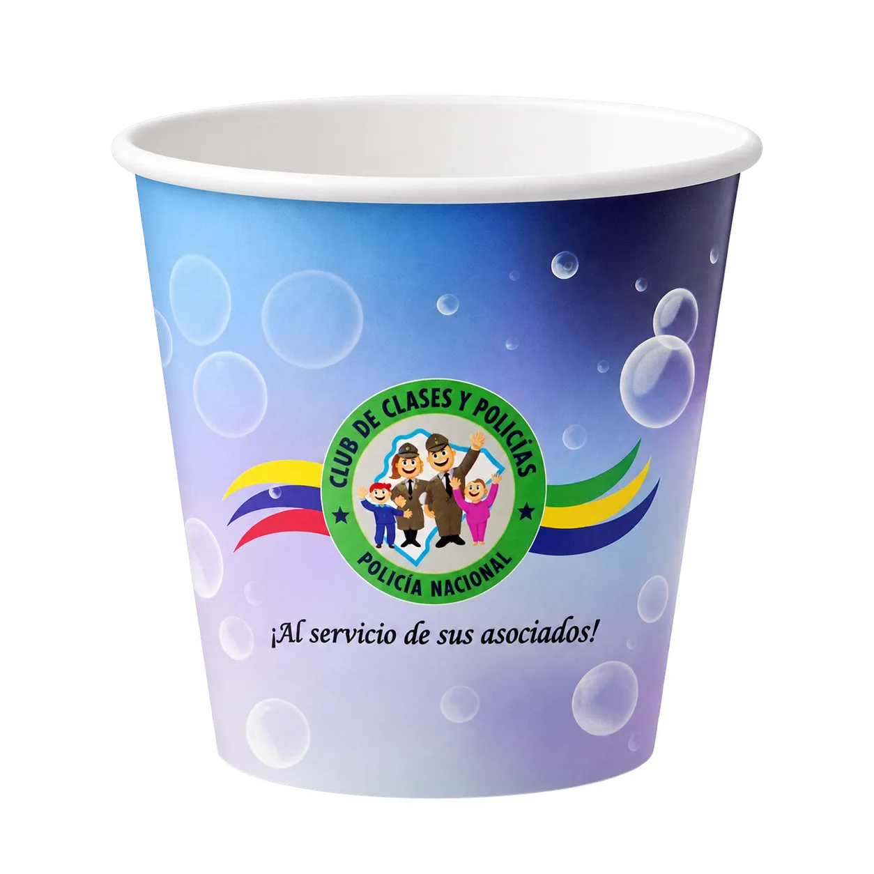 Envase personalizado para Club de Clases y Policías – Policía Nacional