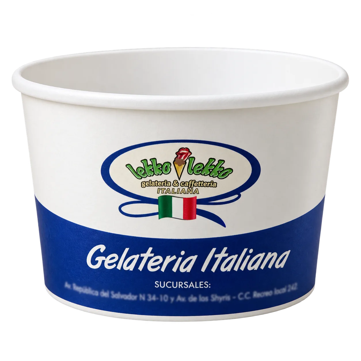 Envase personalizado para Gelateria Italiana