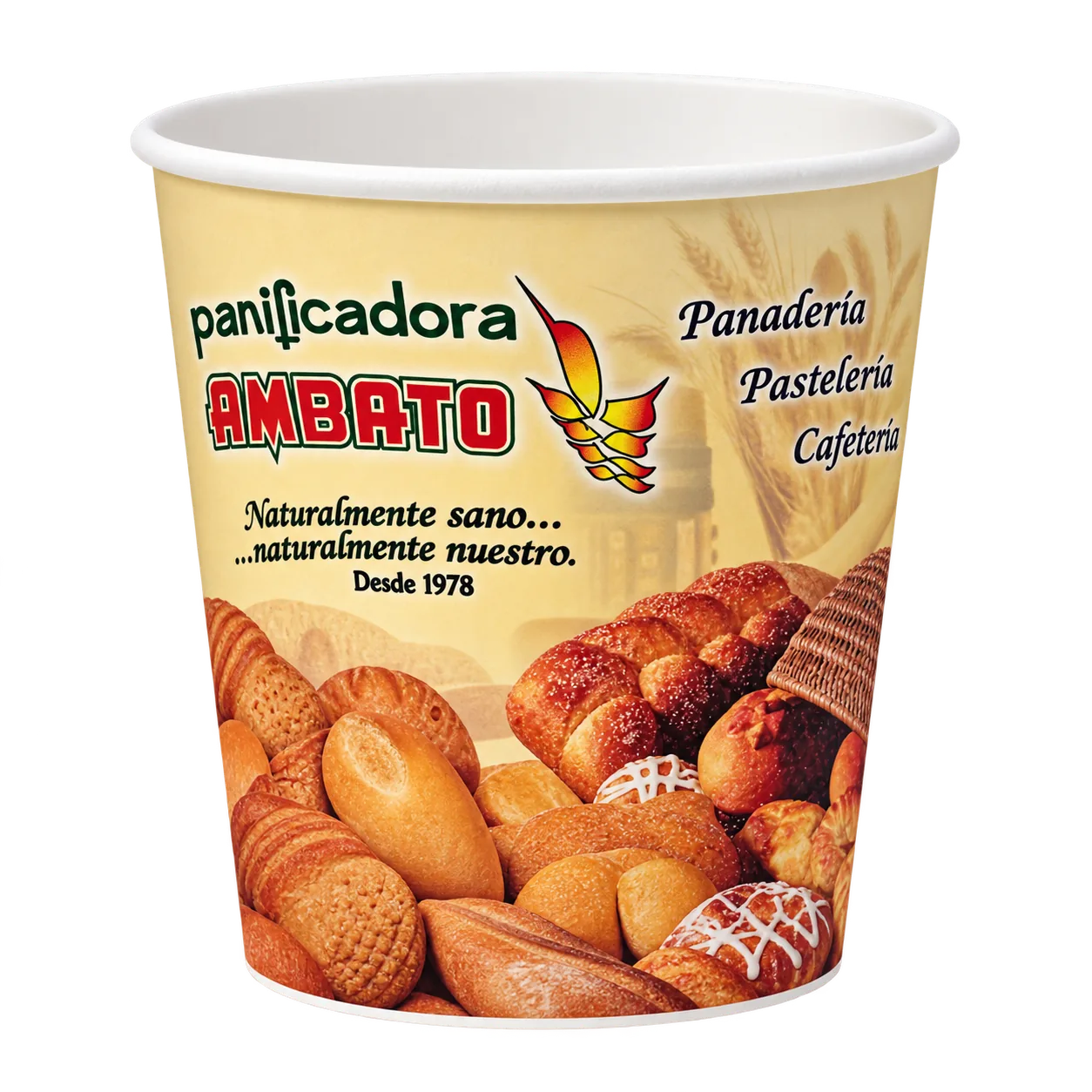Envase personalizado para Panificadora Ambato